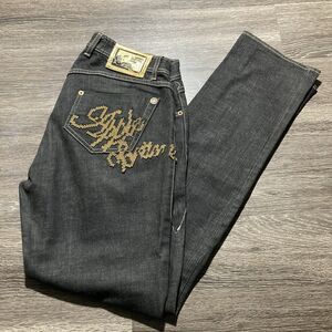 Vintage Apple Bottoms Jeans Womens 11/12 Dark Wash Denim Bootcut Low Rise Y2K